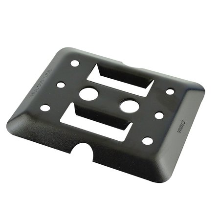 ERICKSON Mini E-Track Plate 2 Slots - Black 09134